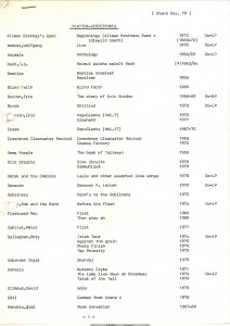Diskografie: Liste 1 (1979) (Preview)