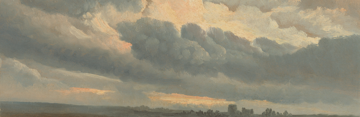 Simon Alexandre-Clément Denis: Study of Clouds with a Sunset near Rome (1786 - 1801)