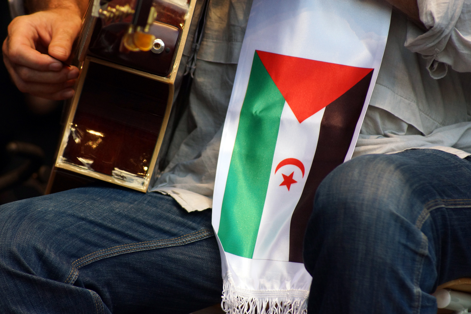 Schal mit Flagge der Sahrawi Arab Democratic Republic: Bardentre