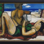 Richter, Gerhard: Lesende am Strand (1960)