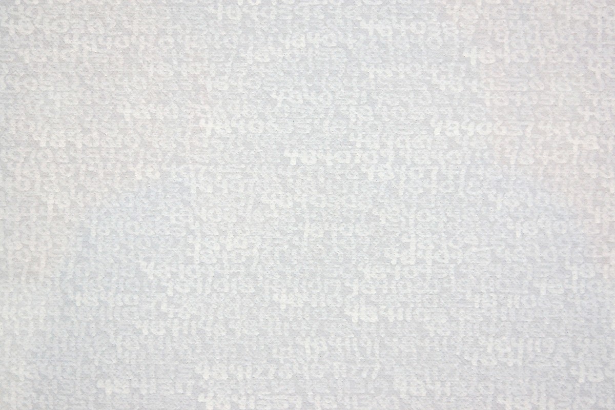 Roman Opalka: 1965/1–∞: Detail 4832244 - 4848049 (Ausschnitt)