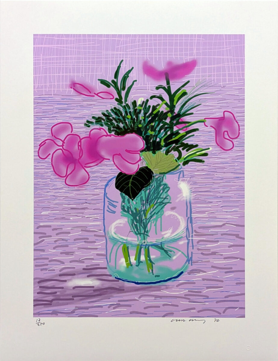 David Hockney: Untitled No. 329, iPad-Zeichung 2010 aus A Bigger Book