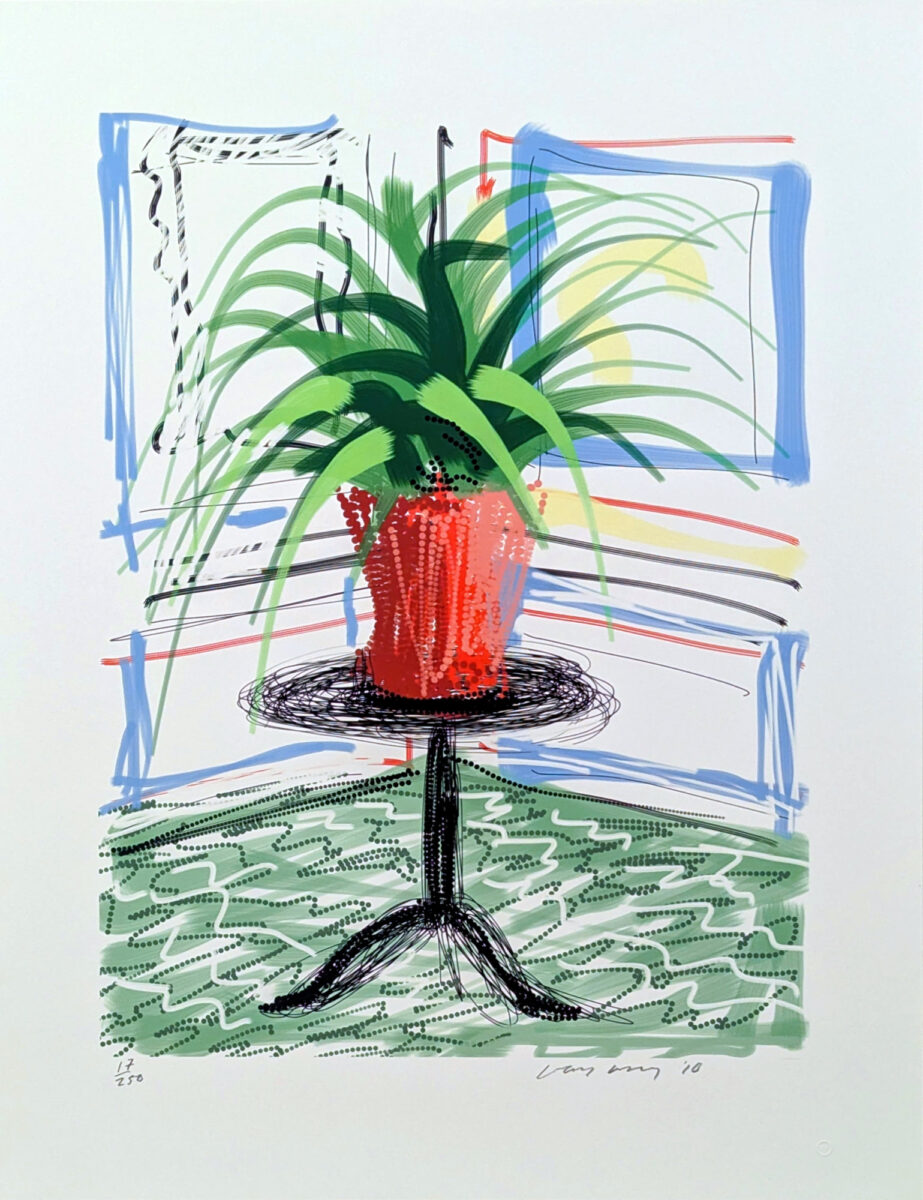 David Hockney: Untitled No. 468, iPad-Zeichung 2010 aus A Bigger Book