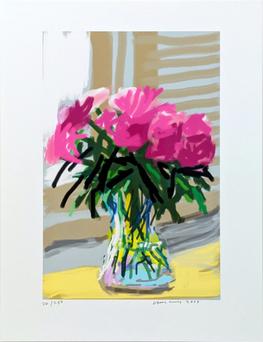David Hockney: Untitled No. 535, iPhone-Zeichung 28. Juni 2009 aus My Window