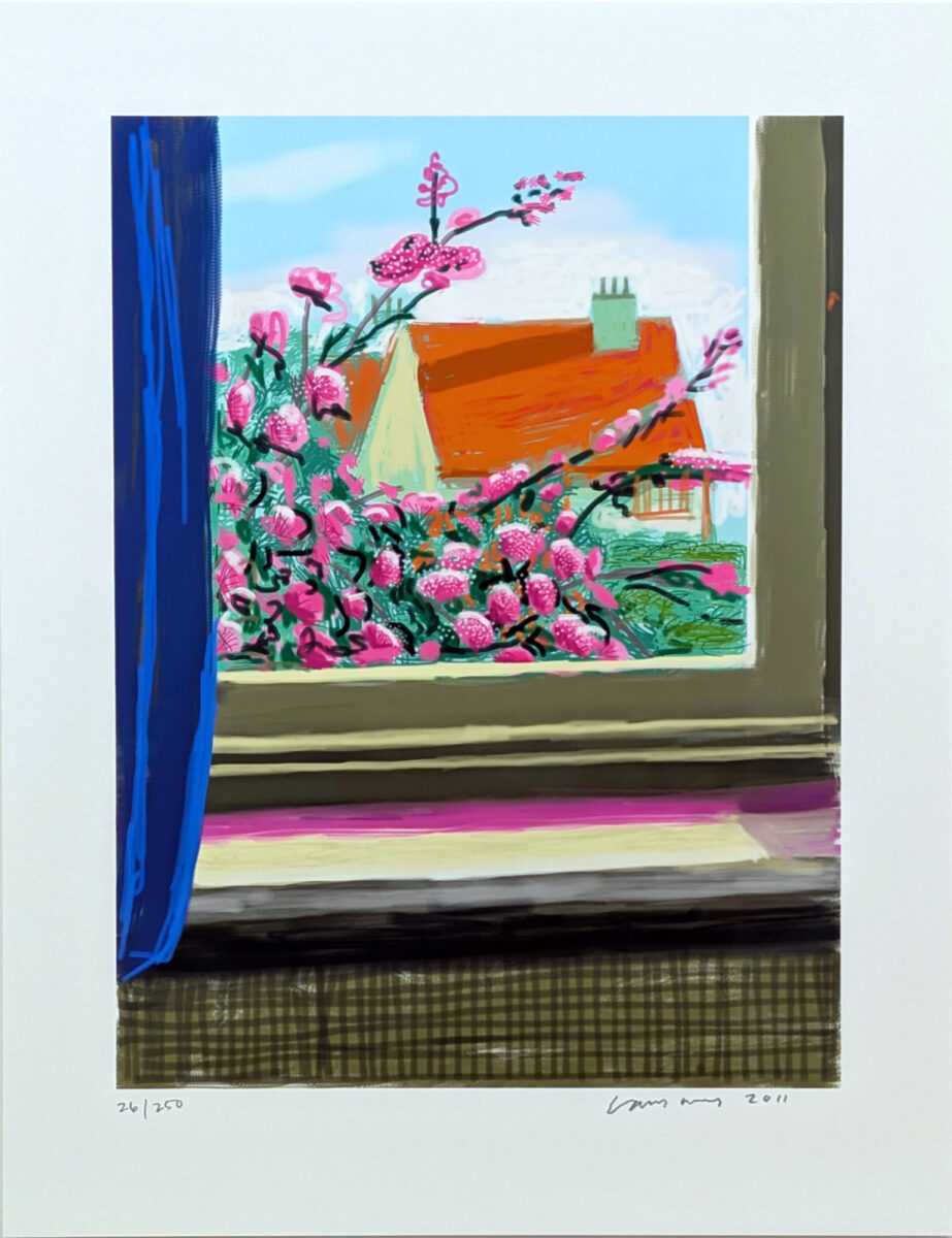 David Hockney: Untitled No. 778, iPad-Zeichung 17. April 2011 aus My Window