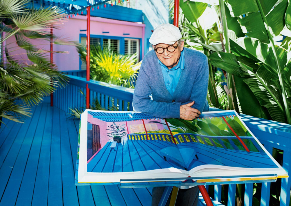 David Hockney mit "A Bigger Book"